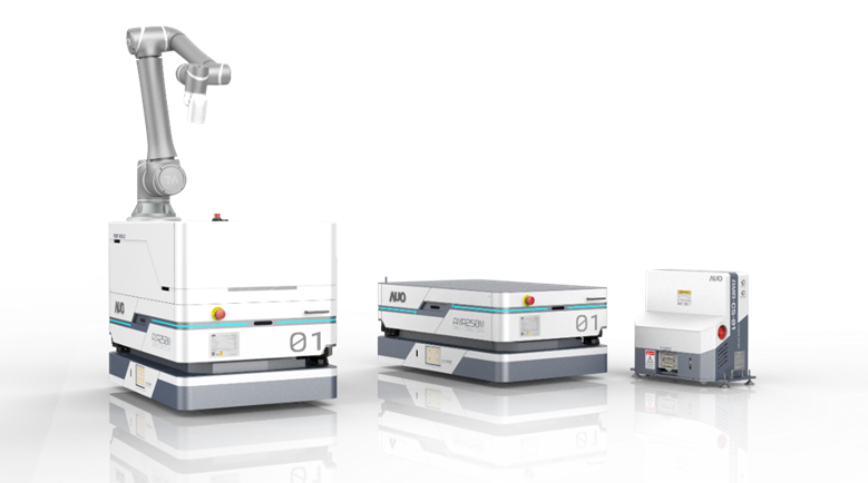 5001拉斯维加斯數位開發的自主式移動機器人（AMR250M），搭配全向輪並結合AI演算法、2D LiDAR、3D攝影機等技術，協助客戶實現產線全自動化